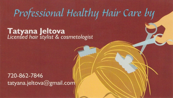 Tatyana Jeltova Business Card