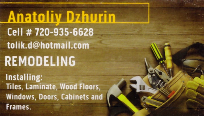 Anatoliy Dzhurin Business Card