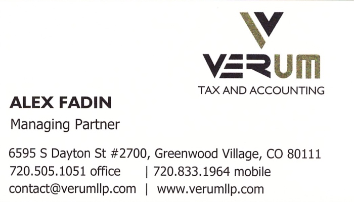 Alex Fadin Business Card