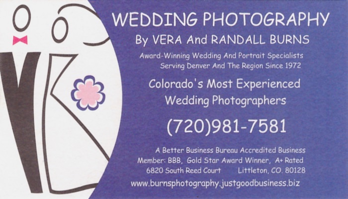 Wedding Photography Business Card