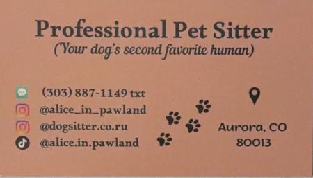 Alice in Pawland LLC Business Card