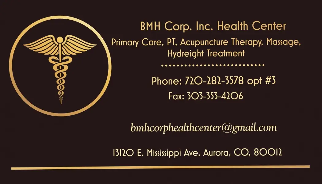 BMH Corp. Inc, Health Center Business Card