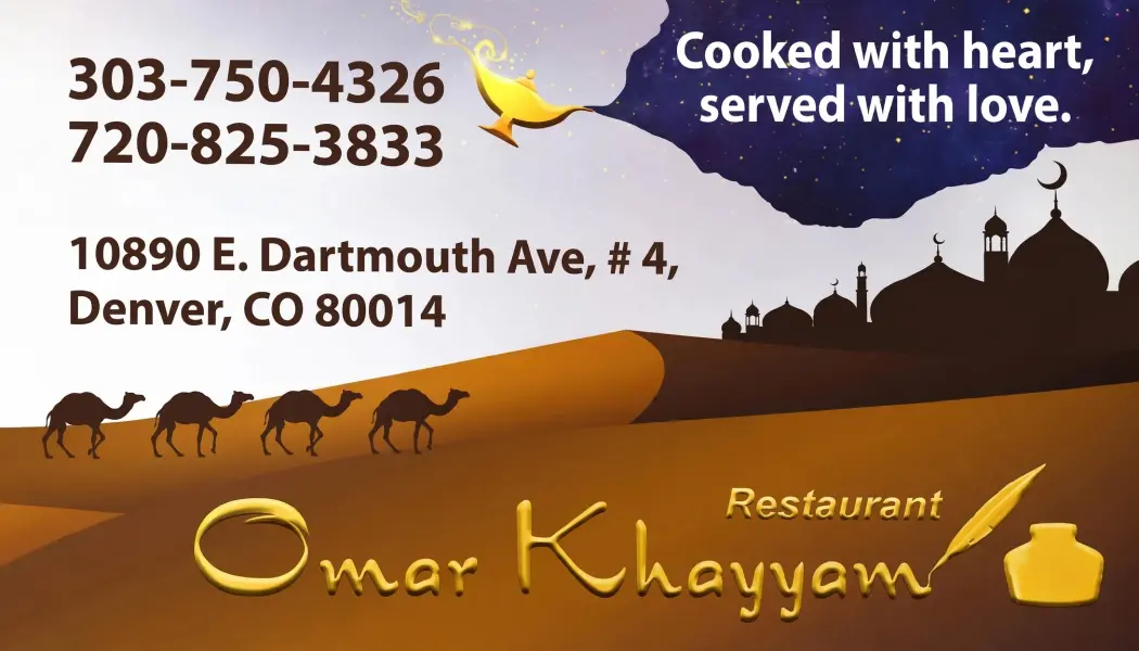 Omar Khayam Business Card