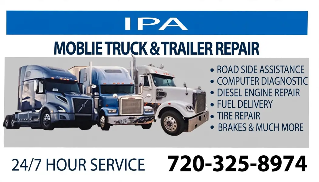 IPA Mobile Truck & Trailer Repair Business Card