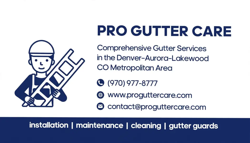 Pro Gutter Care Business Card