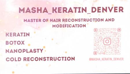 Masha Keratin Denver Business Card