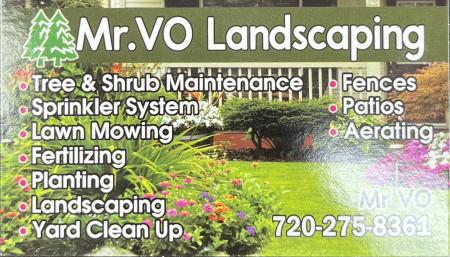 Mr. VO Landscaping Business Card