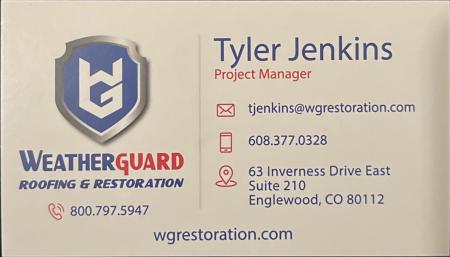 Weather Guard Roofing & Restoration Business Card